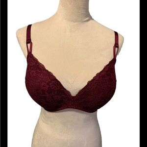 Victoria Secret Bra Wireless Padded Purple Size 38 D